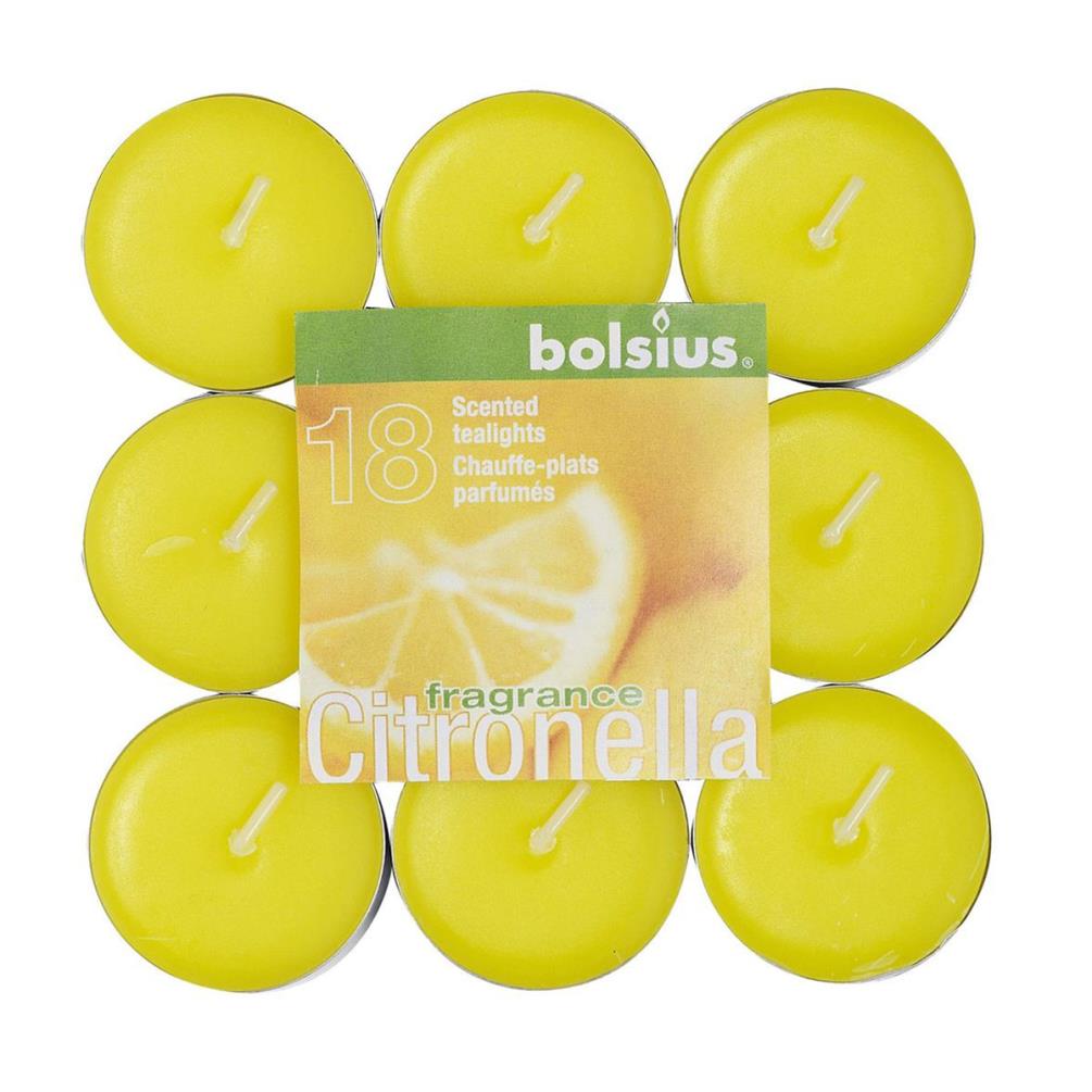 Bolsius Citronella Tealights (Pack of 18) £5.39